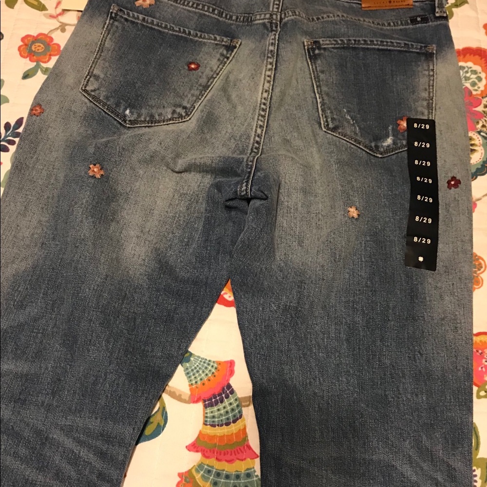 🍀Lucky Brand Bridgette Skinny floral jeans🍀 - Picture 6 of 6